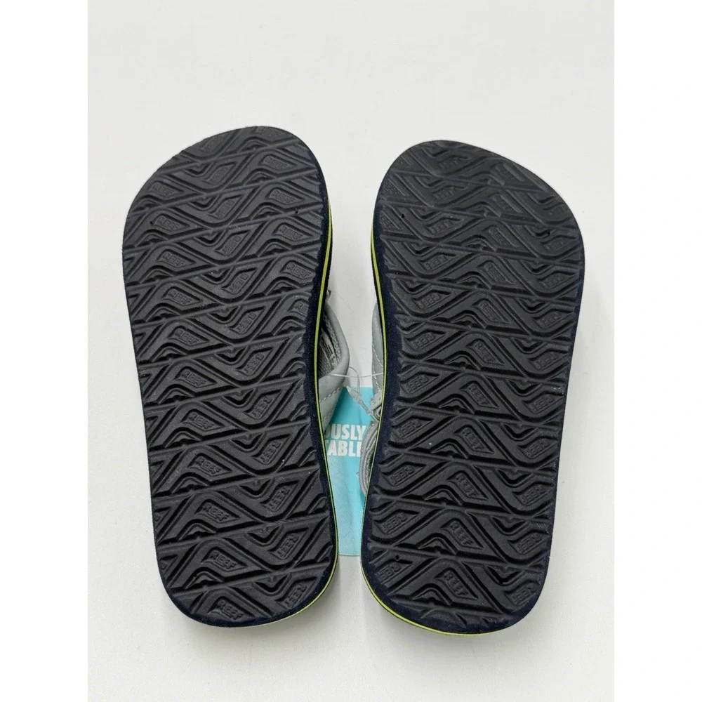 Reef Toddler Little Ahi Water Friendly Dino Flip Flop Boys Girls Size 11 New